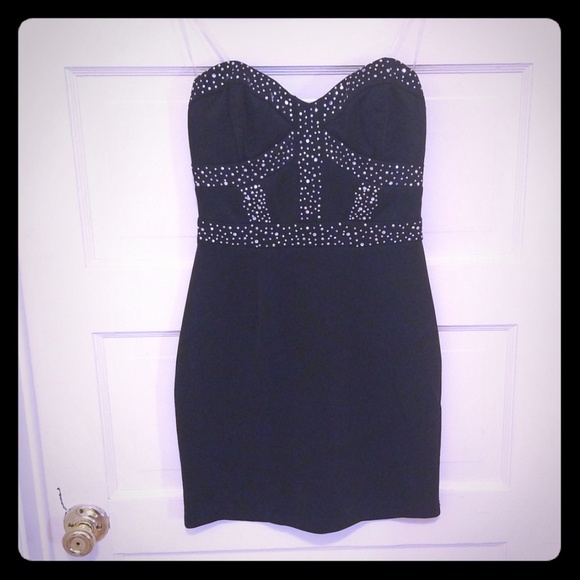 Little black Rhinestone dress - Picture 1 of 3